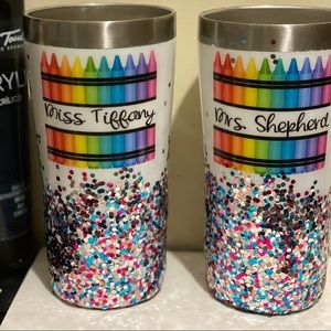 Crayon custom tumbler